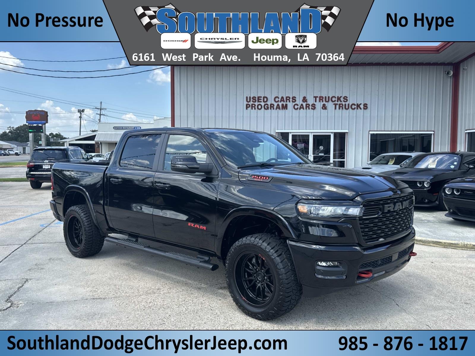 Used 2025 Diamond Black Crystal Pearlcoat Ram Big Horn image 1