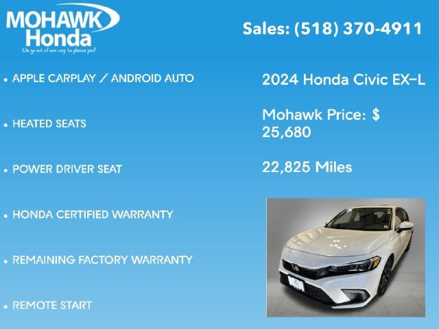 2024 Honda Civic Hatchback EX-L - Photo 16