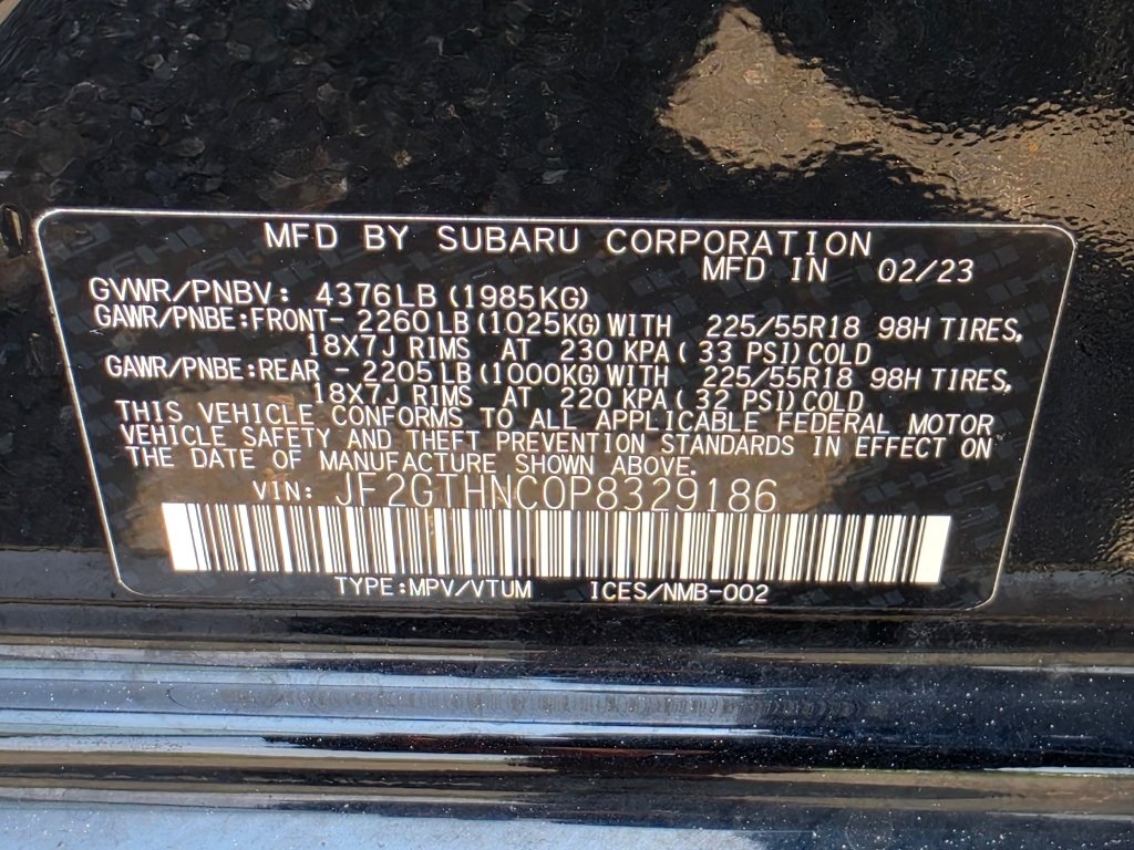 Used 2023 Crystal Black Silica Subaru Limited image 39