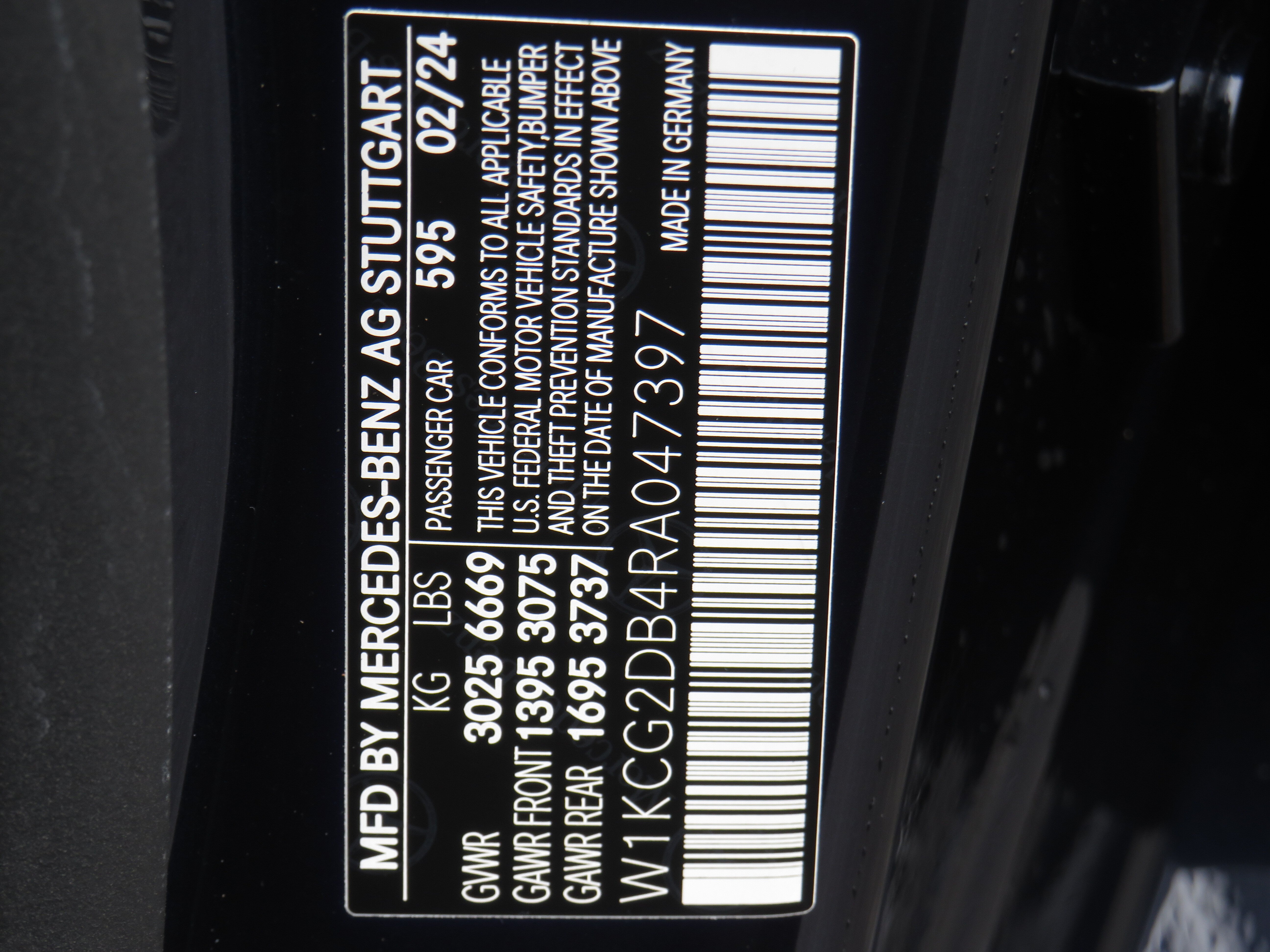 Certified Used 2024 Nautical Blue Metallic Mercedes-Benz EQS 450+ image 7