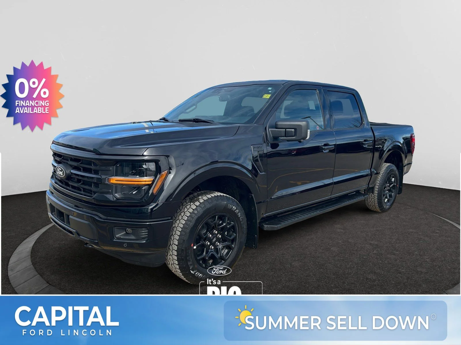 New 2026 Agate Black Metallic Ford XLT image 1