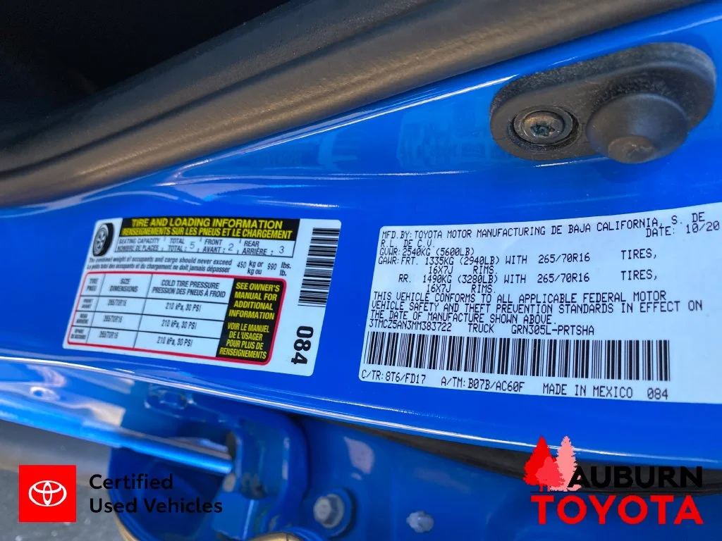 Certified Used 2021 Voodoo Blue Toyota TRD Off-Road image 25