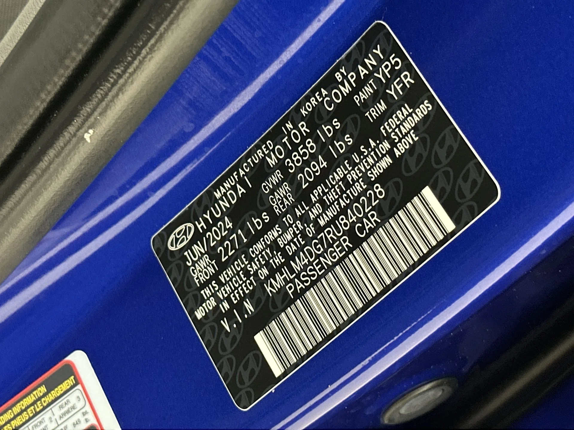 Used 2024 Blue Hyundai SEL image 39
