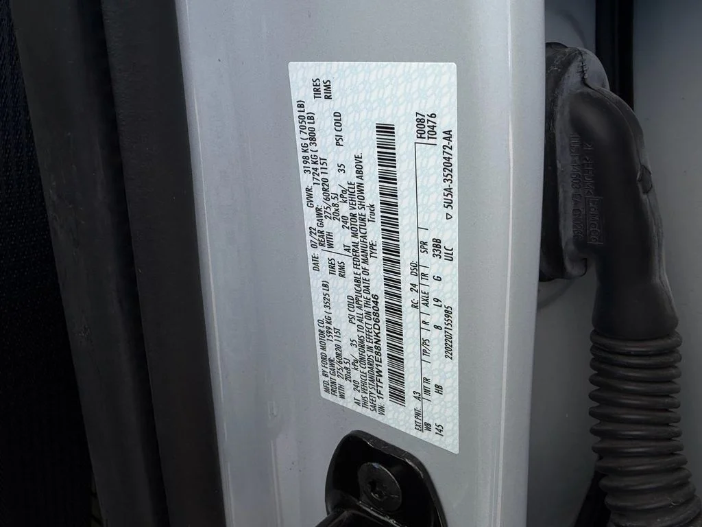 Certified Used 2022 Space White Metallic Ford Lariat image 19