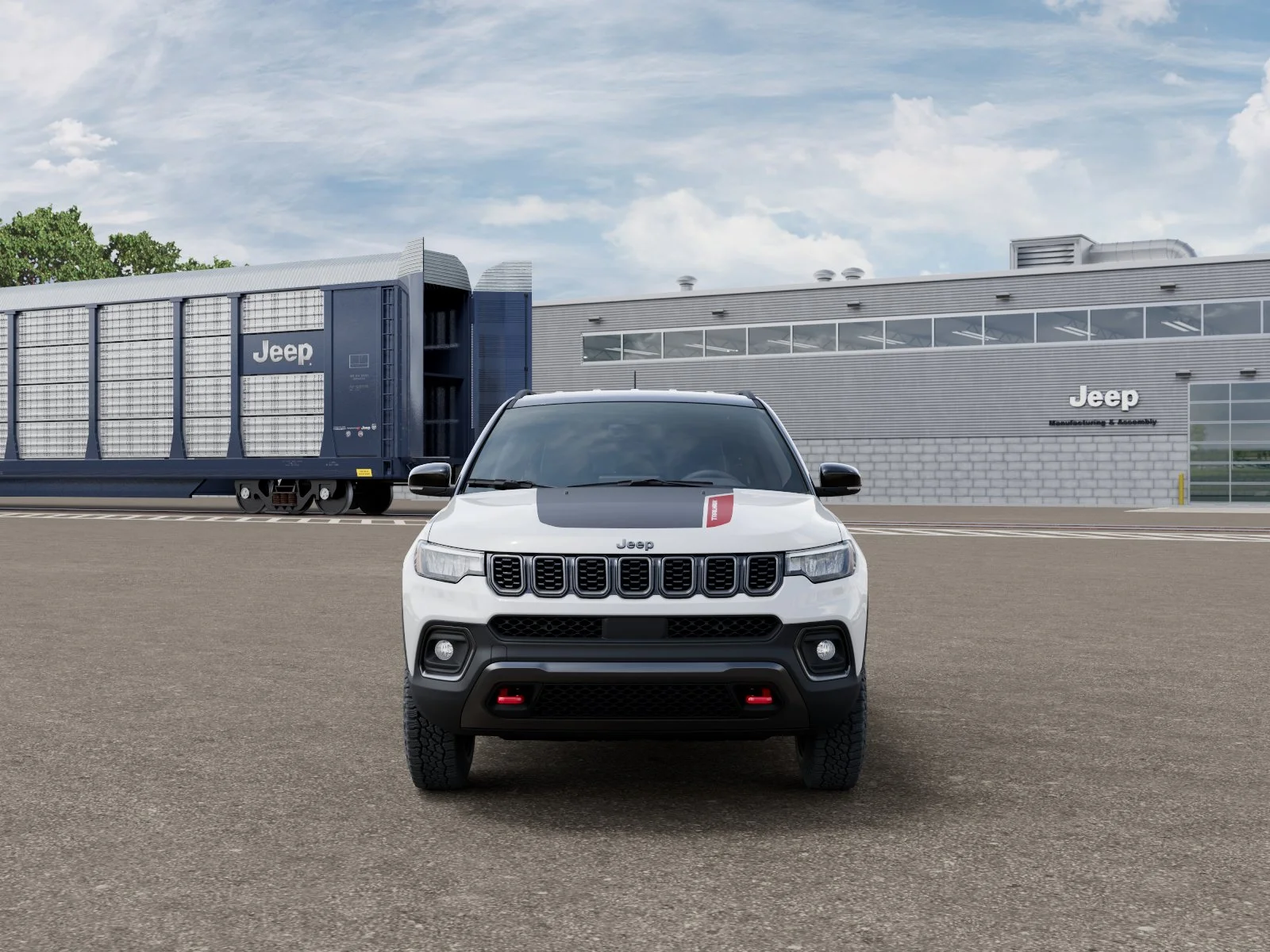 New 2026 Bright White Clear-Coat Exterior Paint Jeep Trailhawk image 34