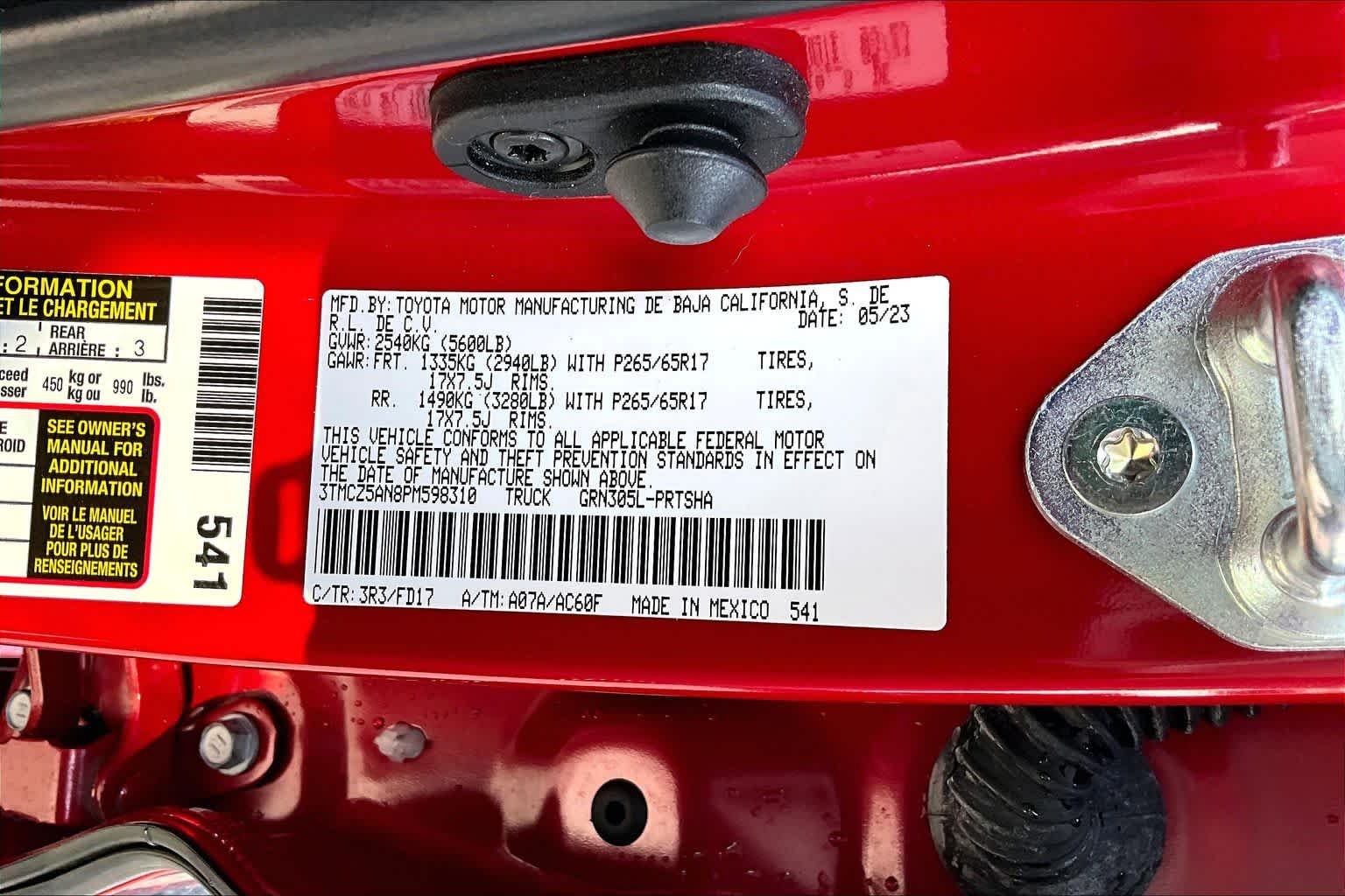 Used 2023 Barcelona Red Metallic Toyota TRD Off Road image 34