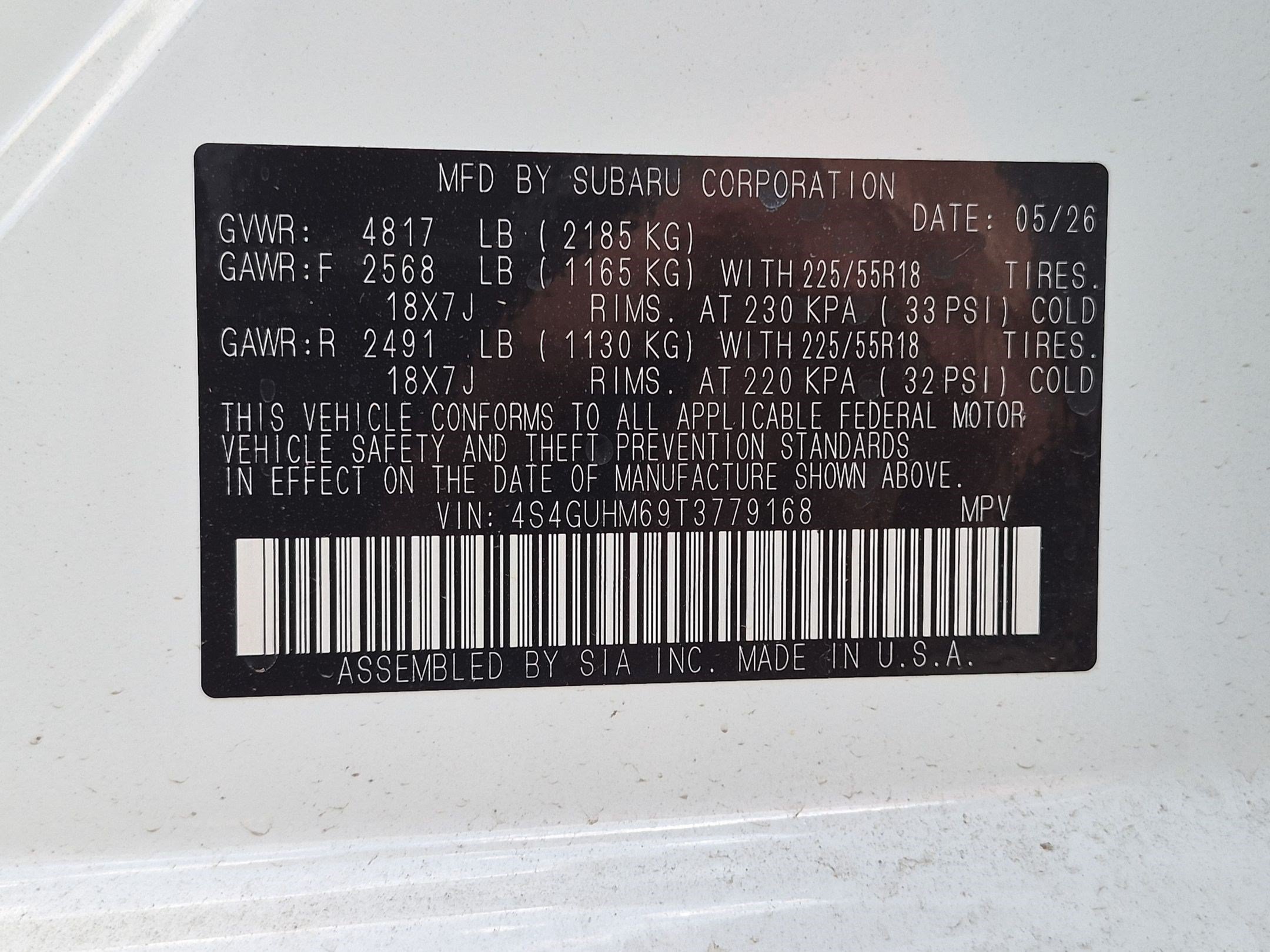 New 2026 CRYSTAL WHITE PEARL Subaru Limited image 16