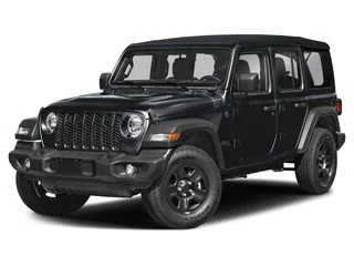 Used 2024 Bright White Clearcoat Jeep Sahara image 1