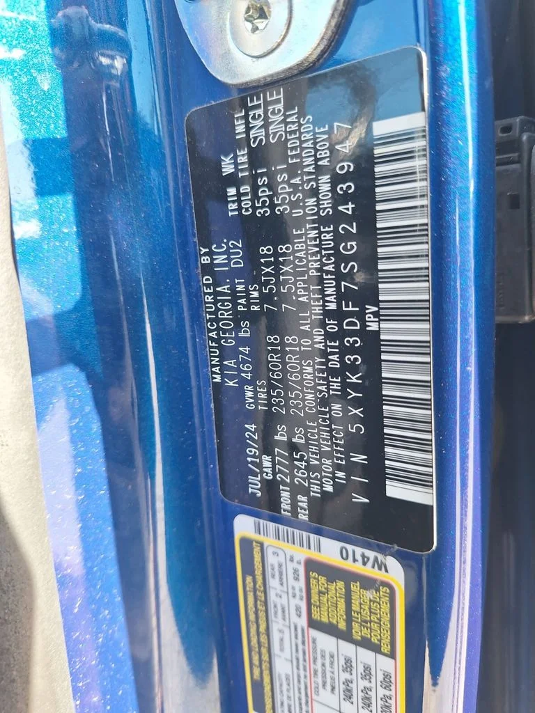 Used 2025 Sapphire Blue Kia EX image 30