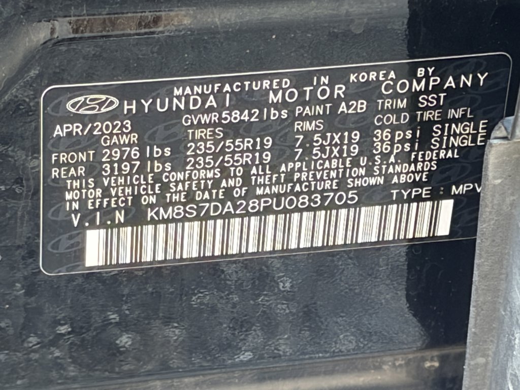 Used 2023 Twilight Black Hyundai Limited image 34