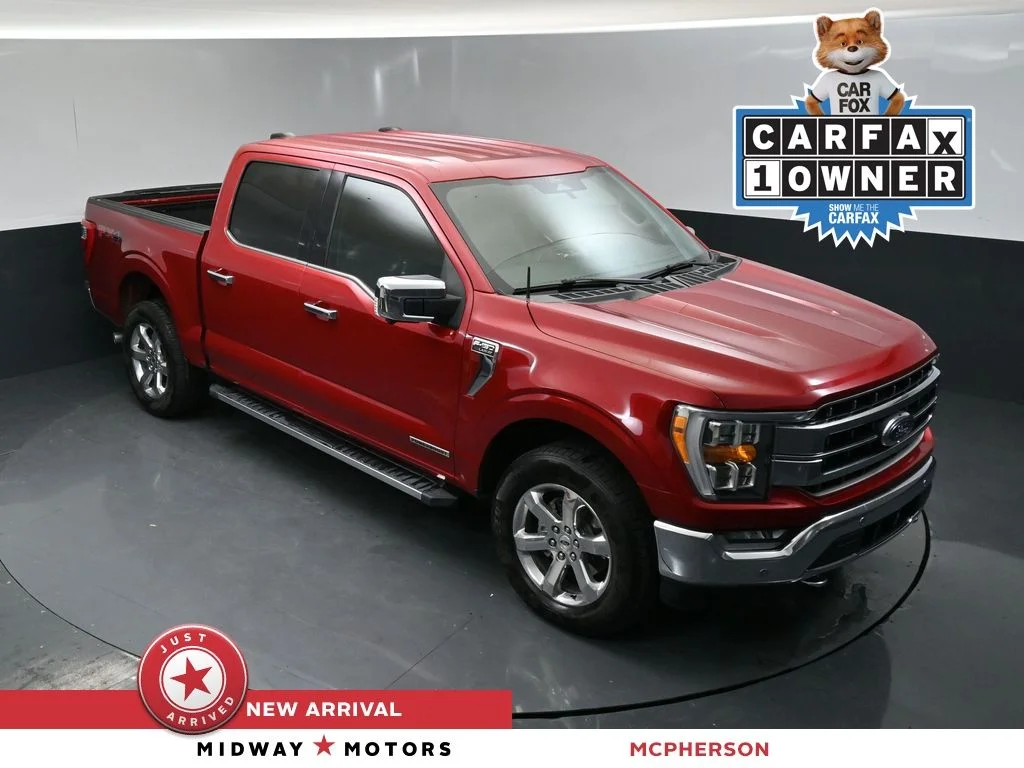 Used 2021 Red Ford Lariat image 1