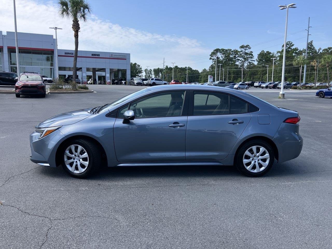 Used 2025 Blue (Celestite) Toyota Hybrid LE image 2