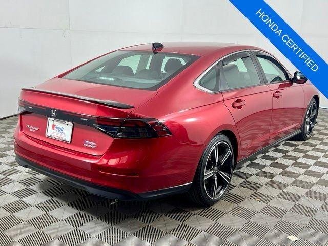 Certified Used 2024 Radiant Red Metallic Honda Sport image 2