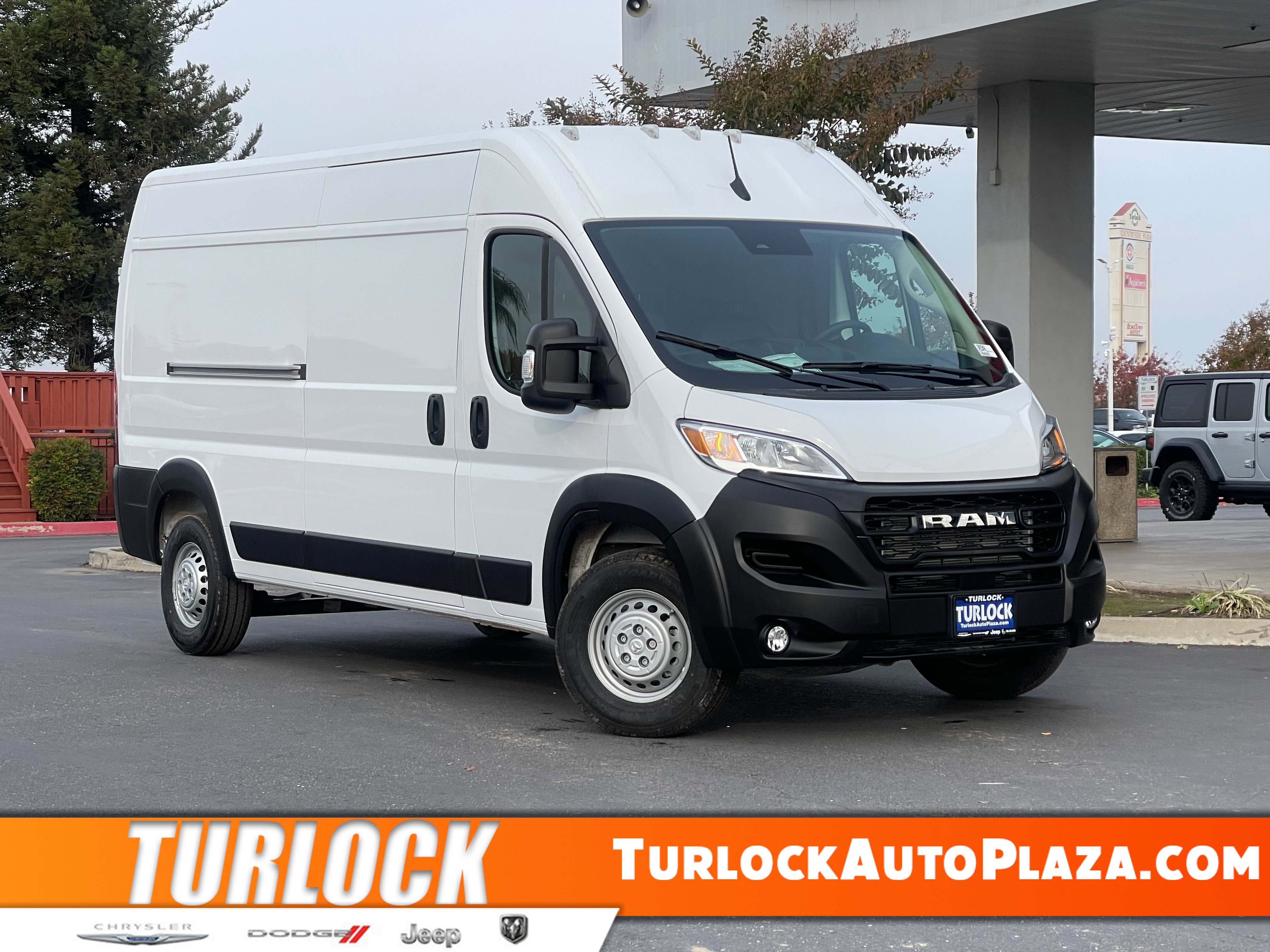 Bright White Clear-Coat Exterior Paint 2025 RAM ProMaster 2500 Tradesman 159 High Roof Cargo Van FWD Van Front-Wheel Drive 9-Speed Automatic