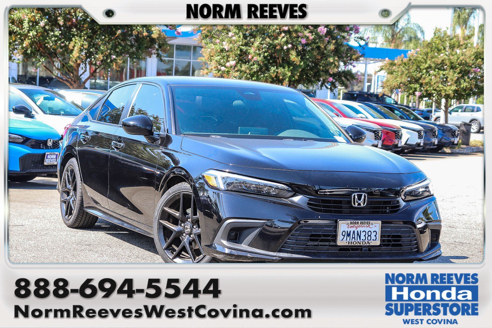 Certified Used 2024 Crystal Black Pearl Honda Sport image 1
