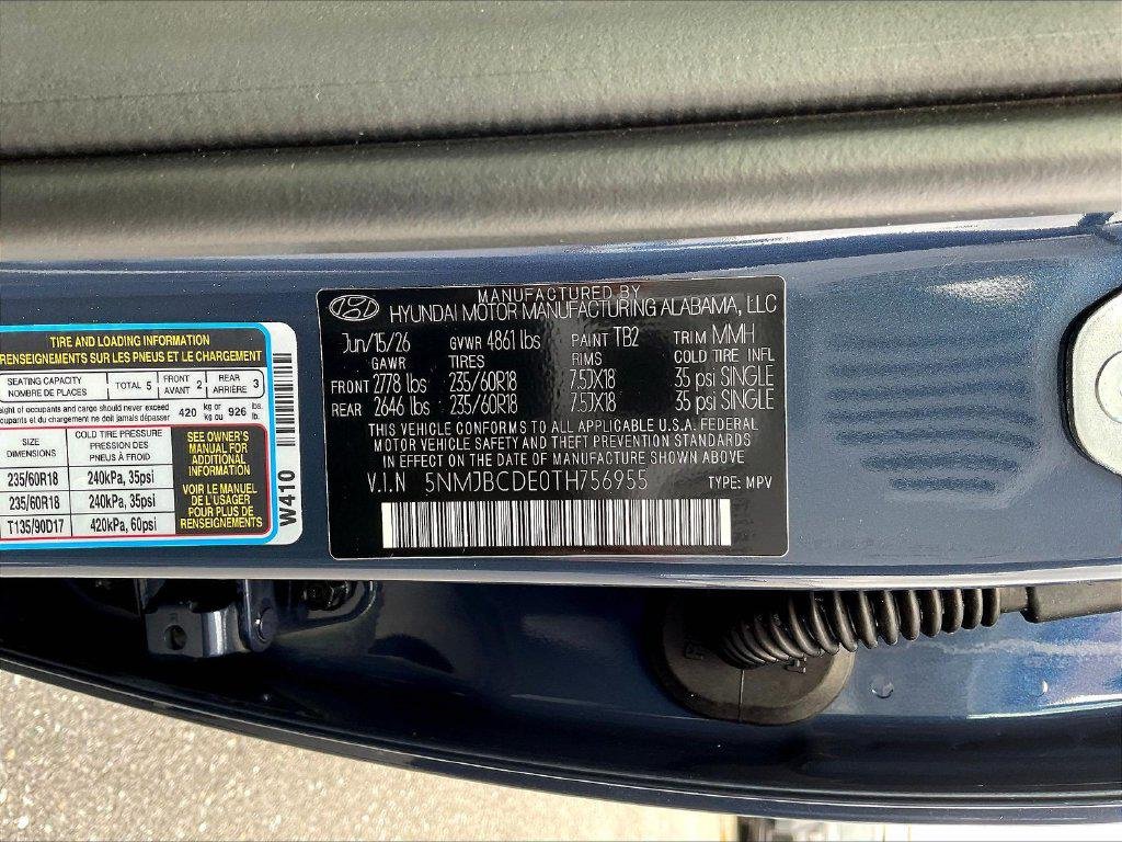 New 2026 Blue Hyundai SEL AWD image 23