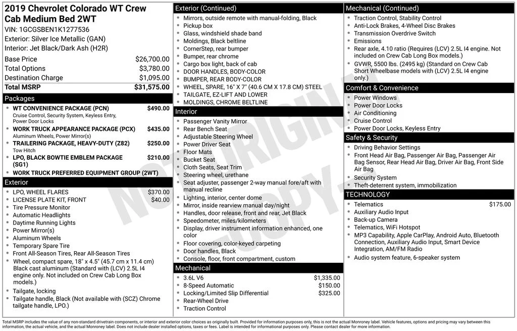Used 2019 Silver Chevrolet Work Truck image 5