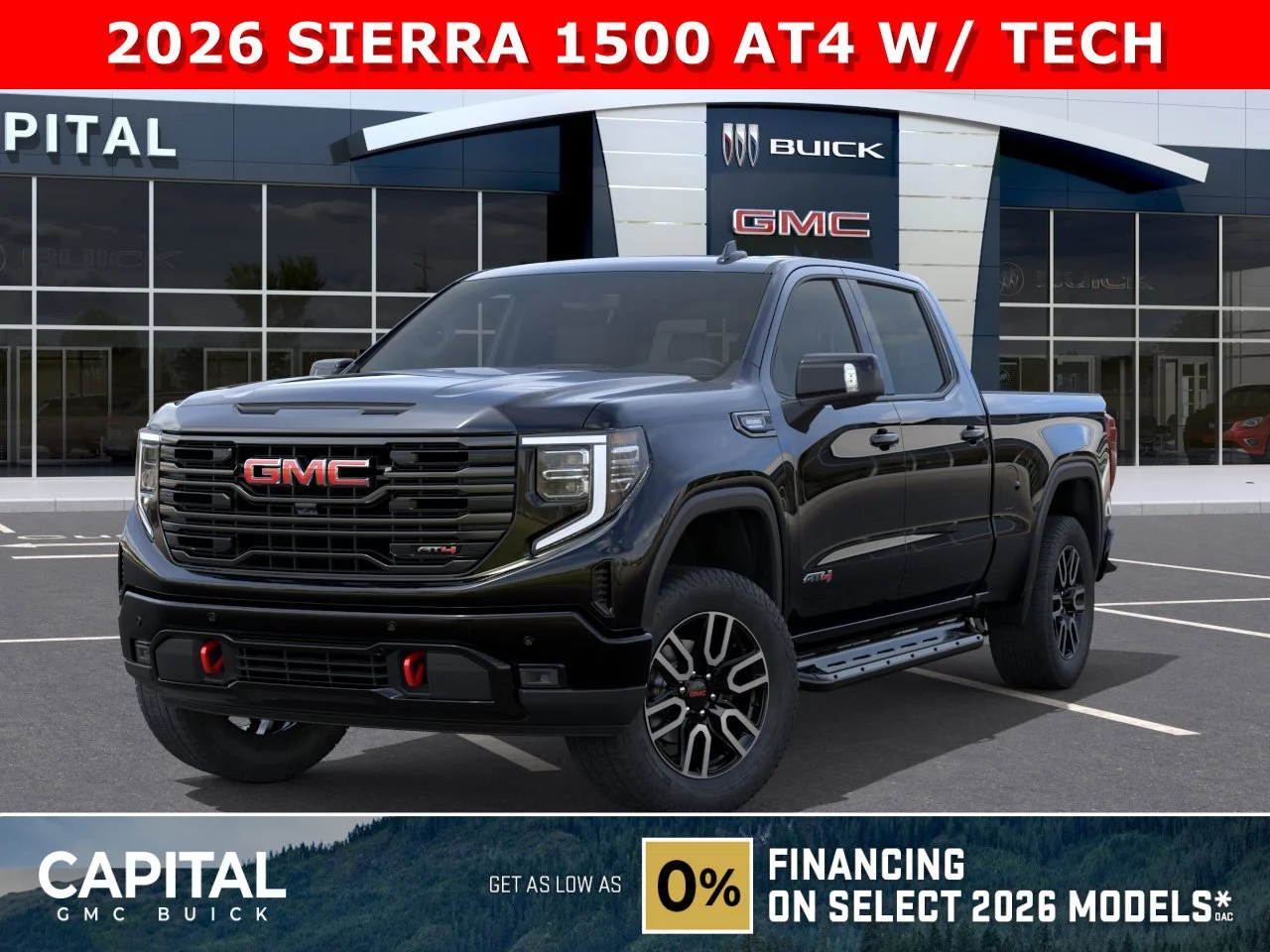 New 2026 ONYX BLACK GMC AT4 image 1