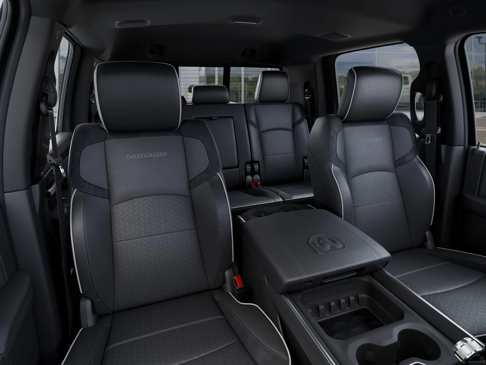 New 2026 Bright White Clear-Coat Exterior Paint RAM Laramie image 42