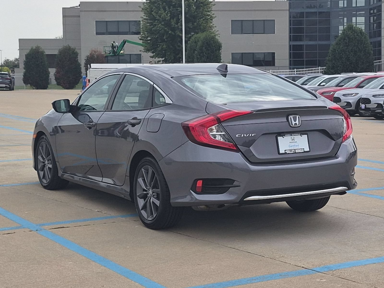 Certified Used 2021 Modern Steel Metallic Honda EX Sedan image 9