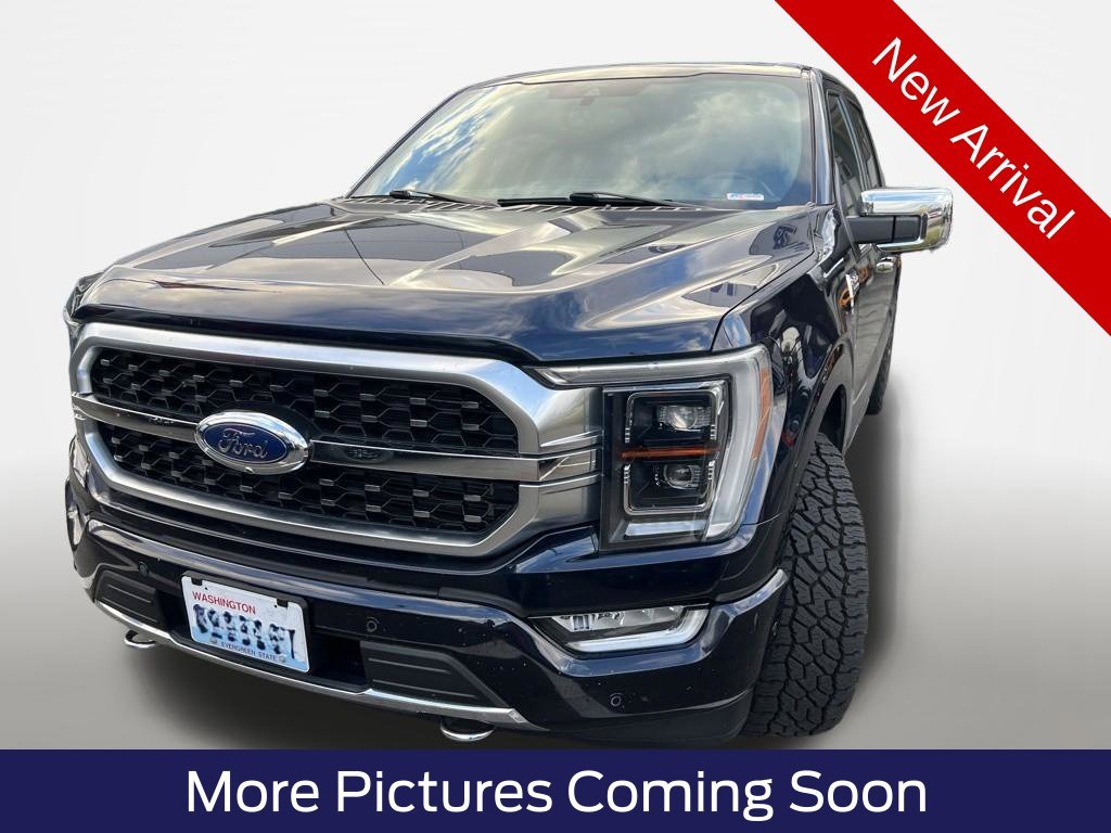 Certified Used 2022 Antimatter Blue Metallic Ford Platinum image 1