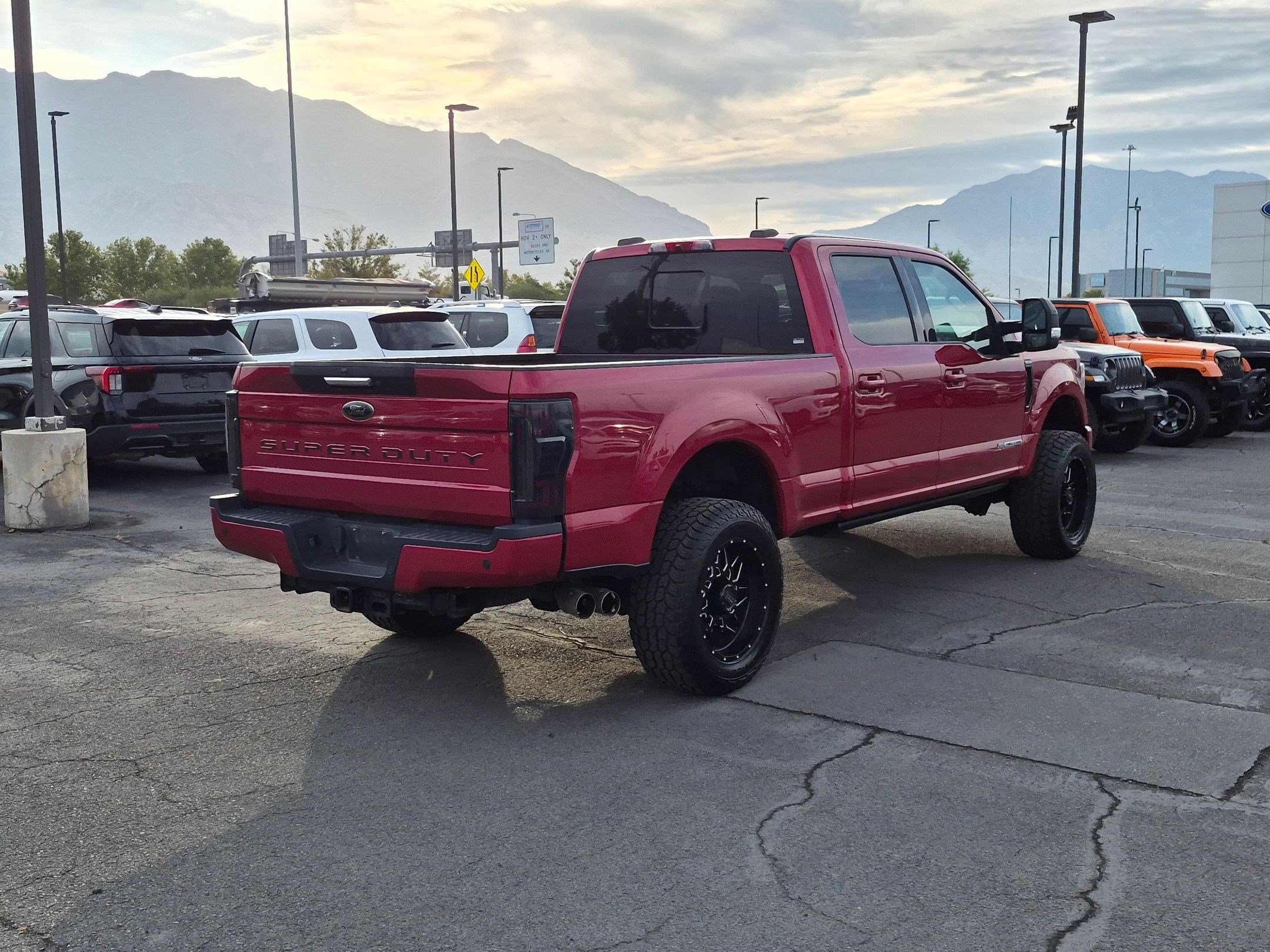 Certified Used 2020 Rapid Red Metallic Tinted Clearcoat Ford LARIAT image 3