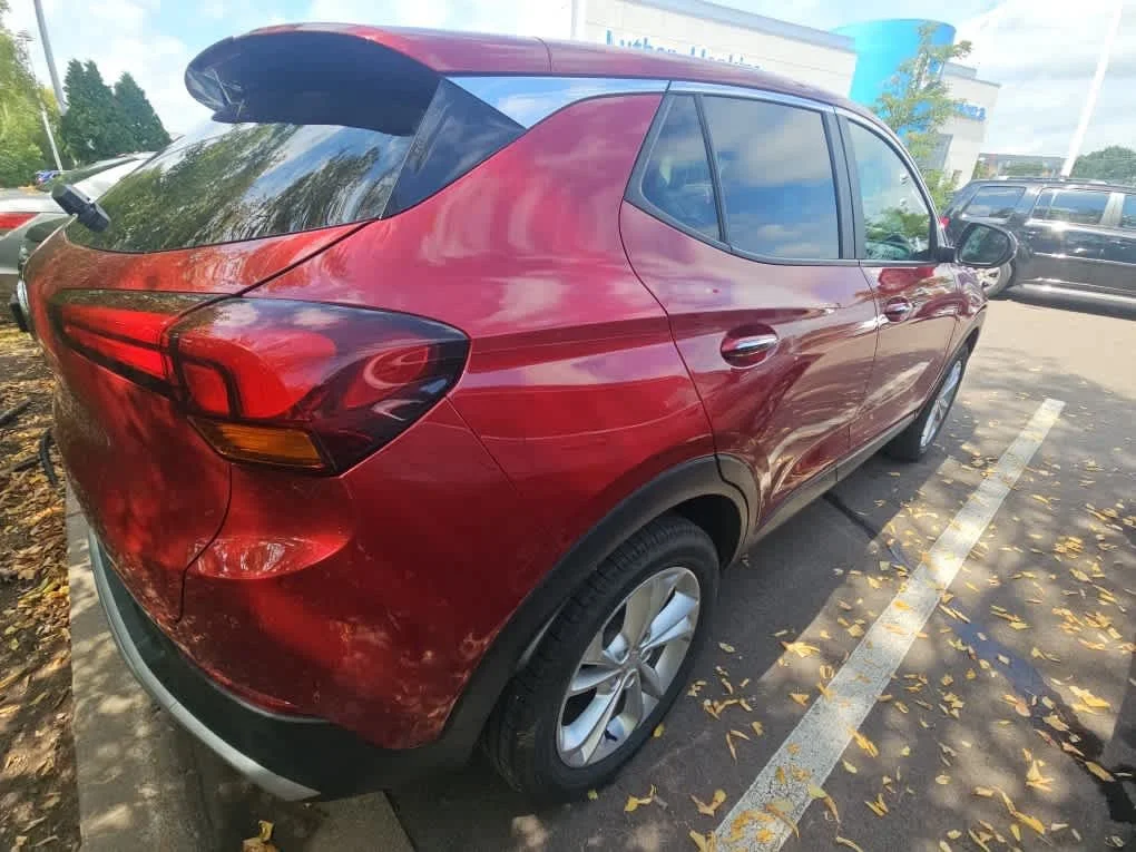 Used 2021 Chili Red Metallic Buick Preferred image 4