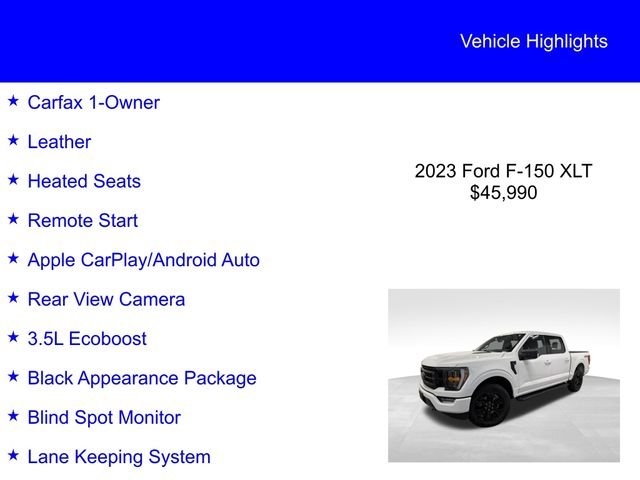 Certified Used 2023 Oxford White Ford XLT image 3