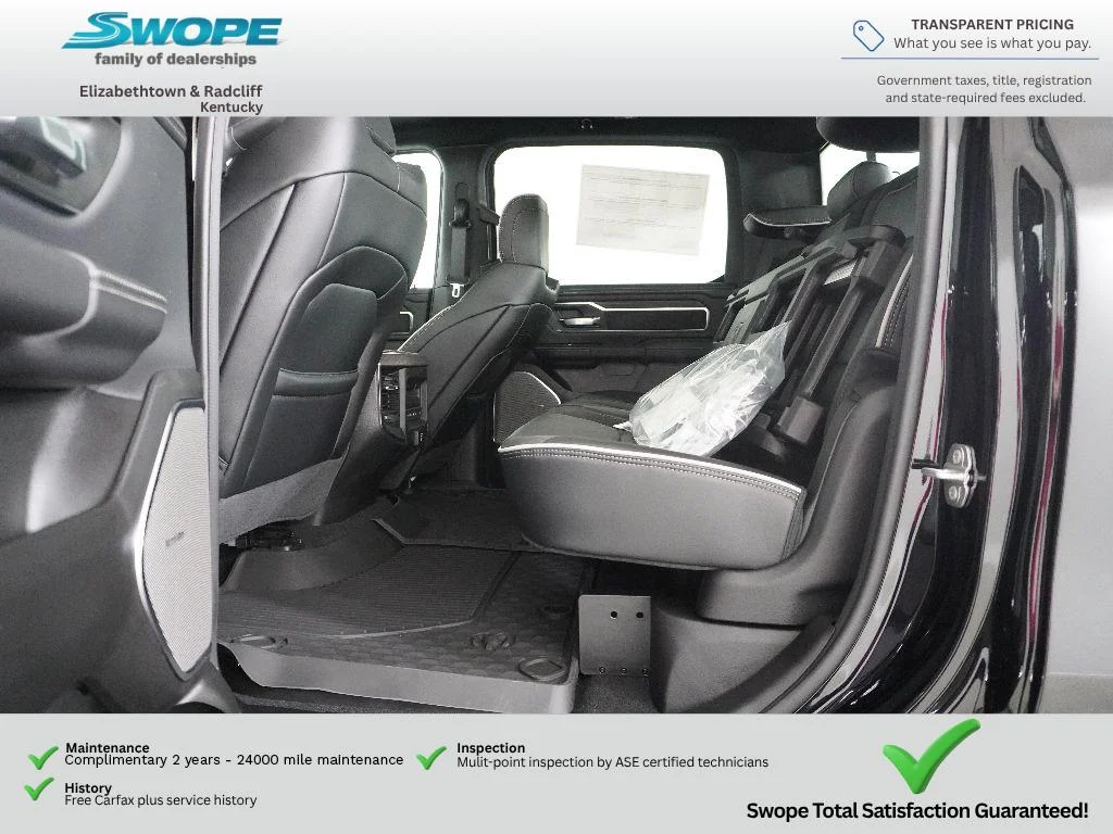 New 2026 Diamond Black Crystal Pearl-Coat Exterior Paint RAM Laramie image 11