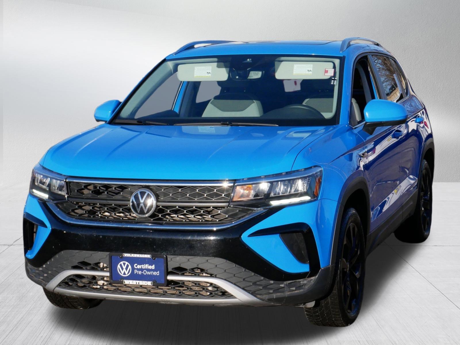 Certified 2022 Volkswagen Taos SE with VIN 3VVPX7B23NM046655 for sale in Saint Louis Park, Minnesota