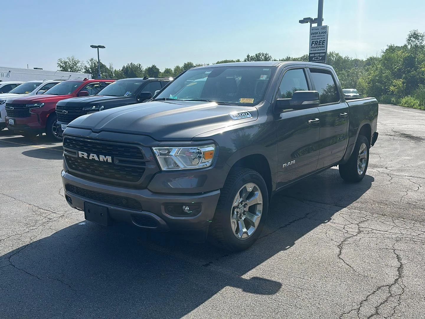 Used 2022 Granite Crystal Metallic Clearcoat Ram Big Horn image 5