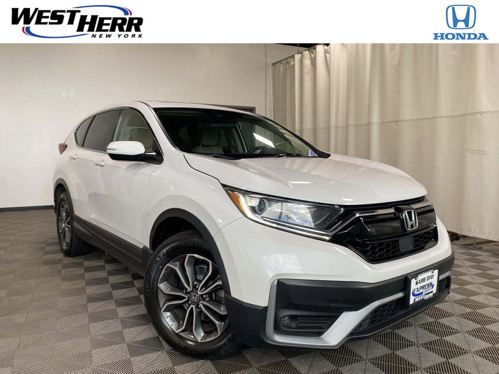 Used 2021 Platinum White Pearl Honda EX image 1