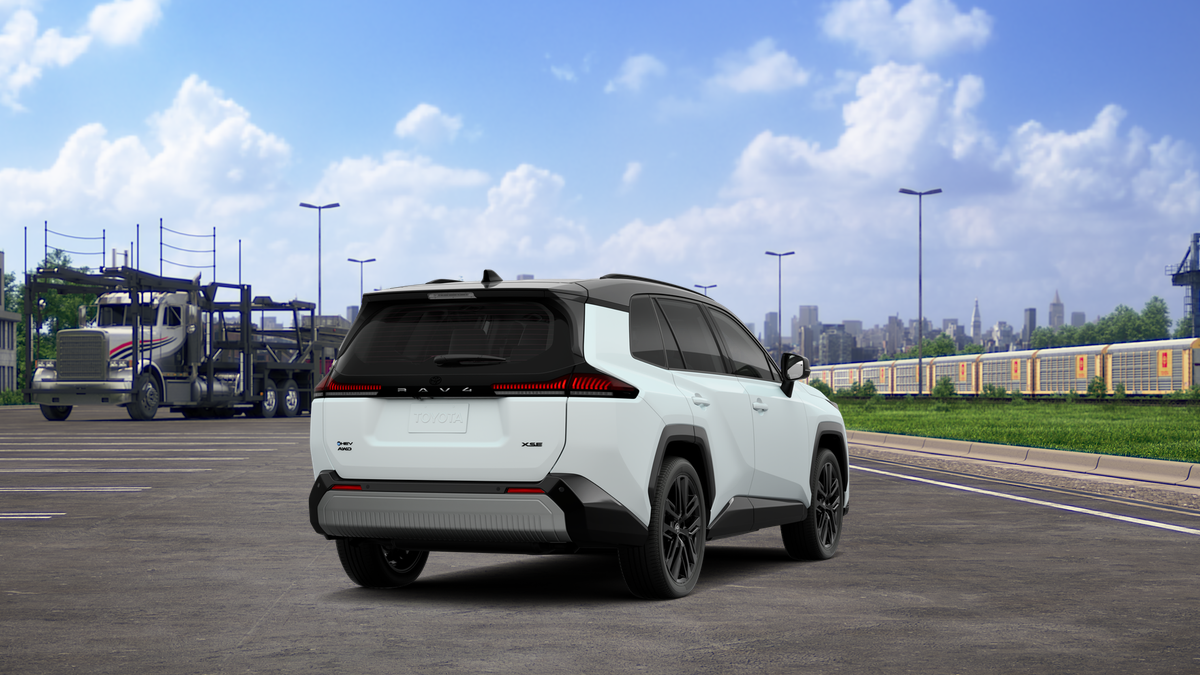New 2026 Wind Chill Pearl with Midnight Black Metallic roof Toyota XSE image 9