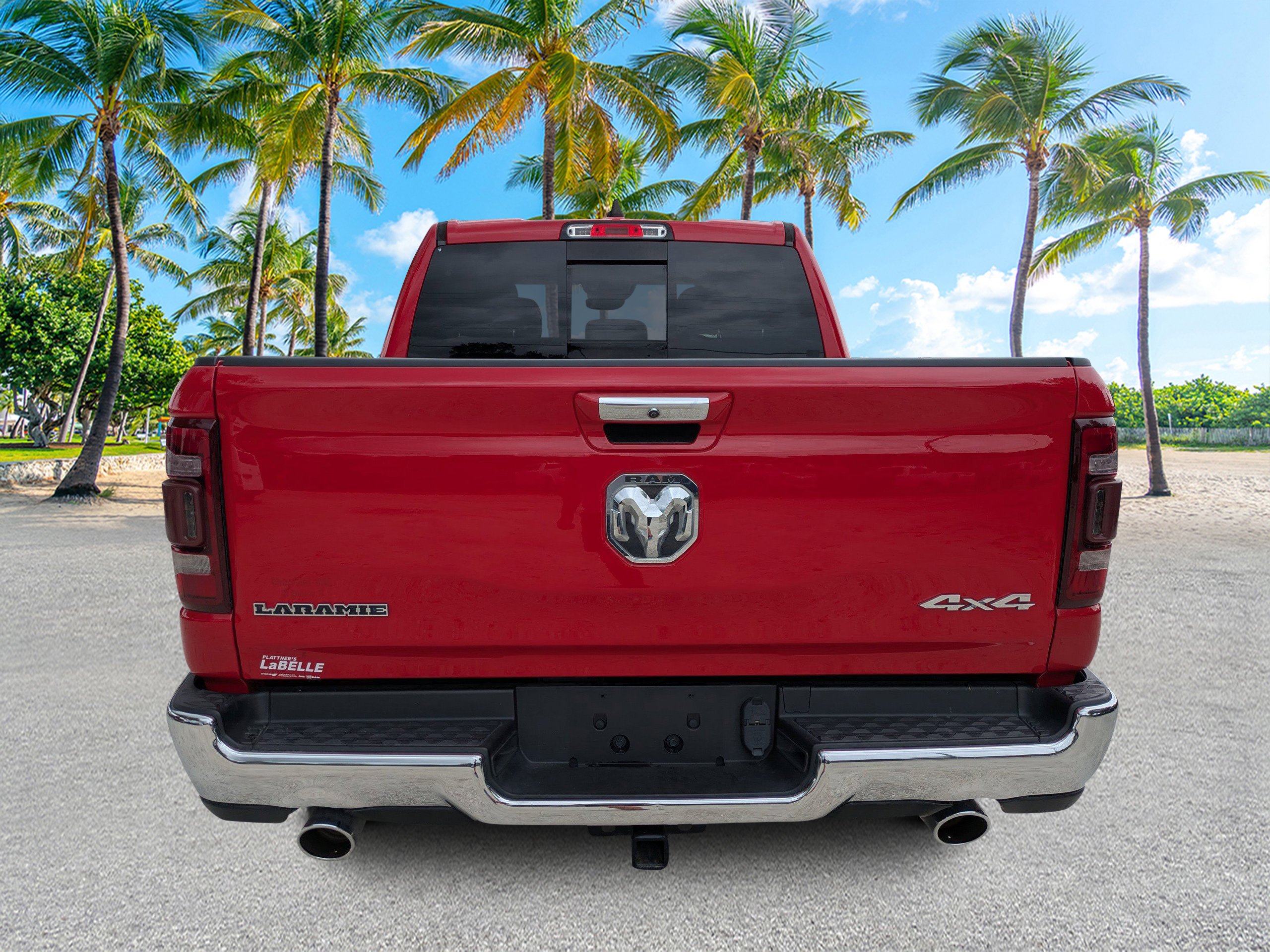 Used 2022 Flame Red Clearcoat Ram Laramie image 5