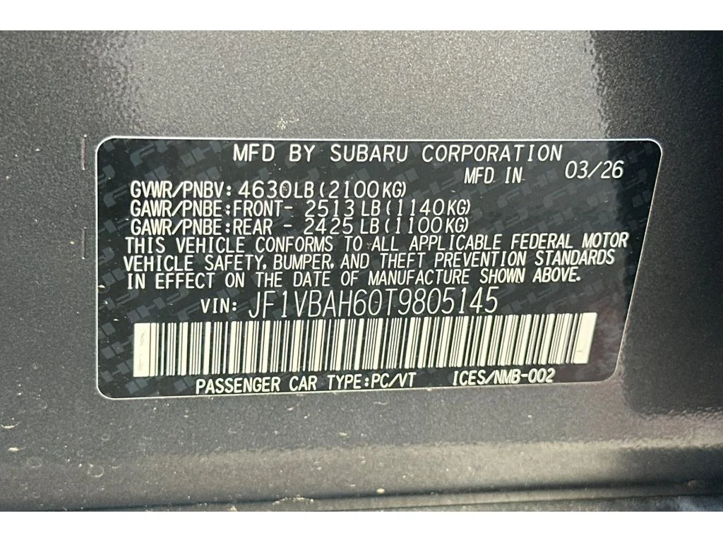 New 2026 MAGNETITE GRAY METALLIC Subaru Premium image 26