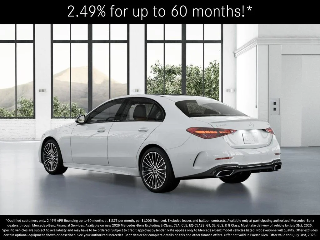 New 2026 Polar White Mercedes-Benz C 300 image 29