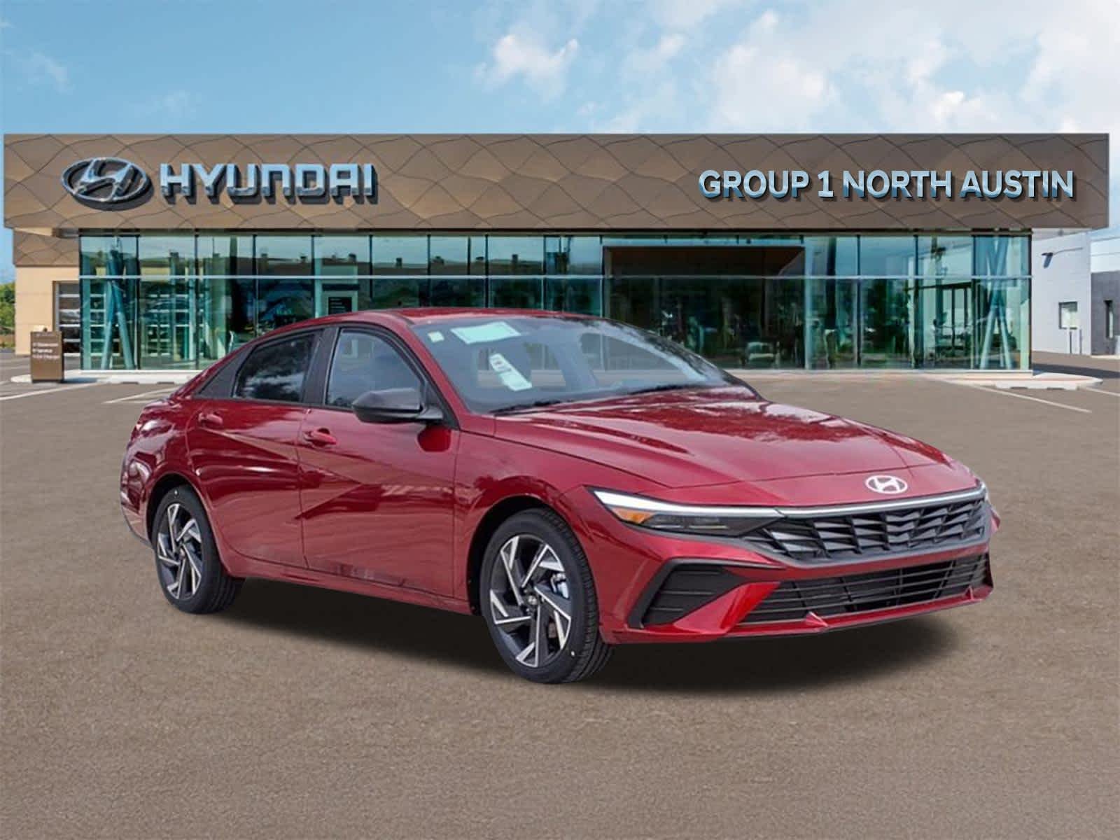 Certified Used 2025 Ultimate Red Hyundai SEL Sport image 2