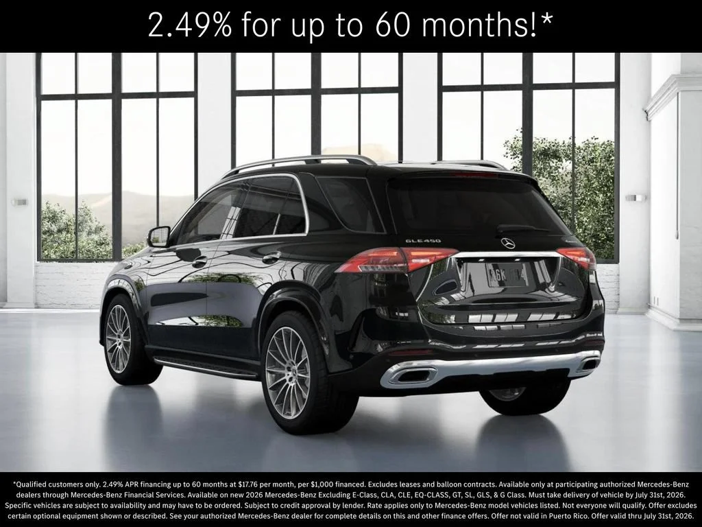 New 2026 Obsidian Black Metallic Mercedes-Benz GLE 450 image 28