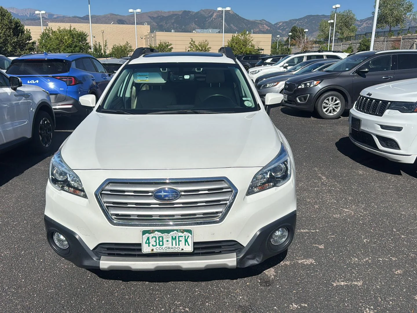 Used 2017 Crystal White Pearl Subaru Limited image 1