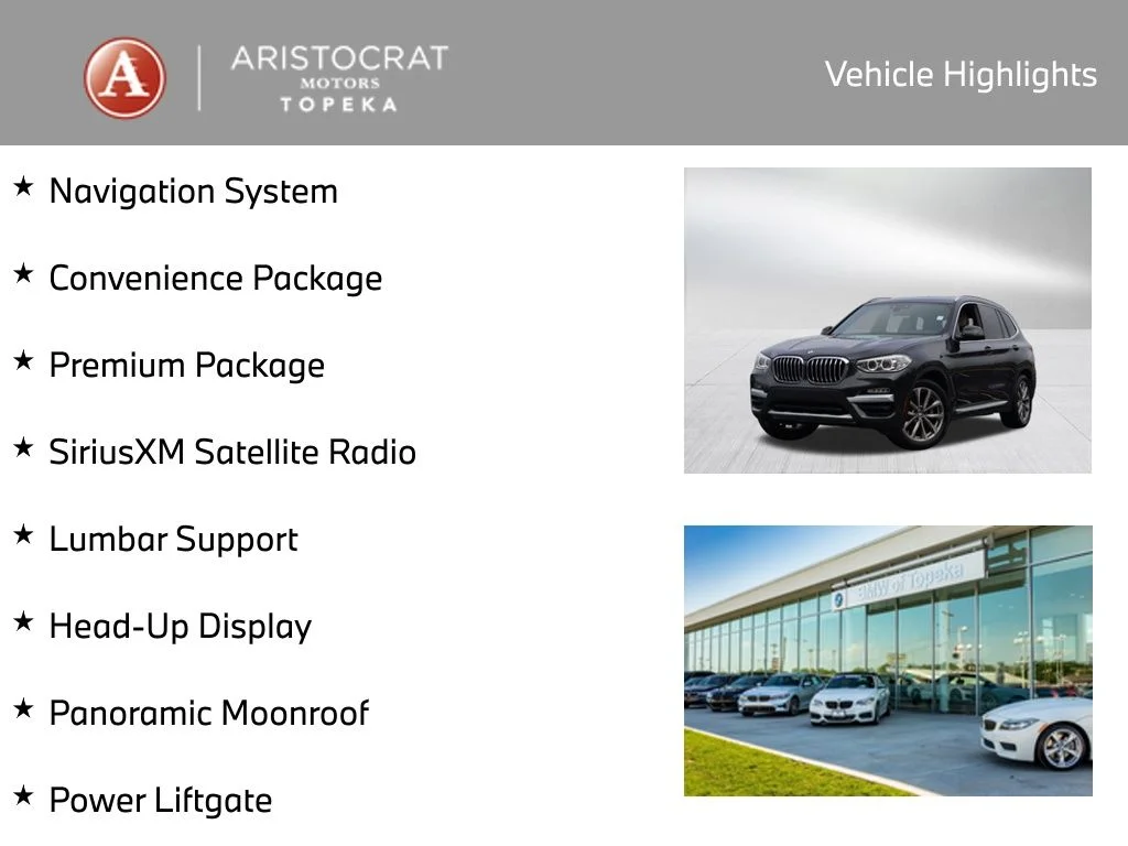 Used 2019 BMW X3 30i with VIN 5UXTR9C50KLR07314 for sale in Kansas City