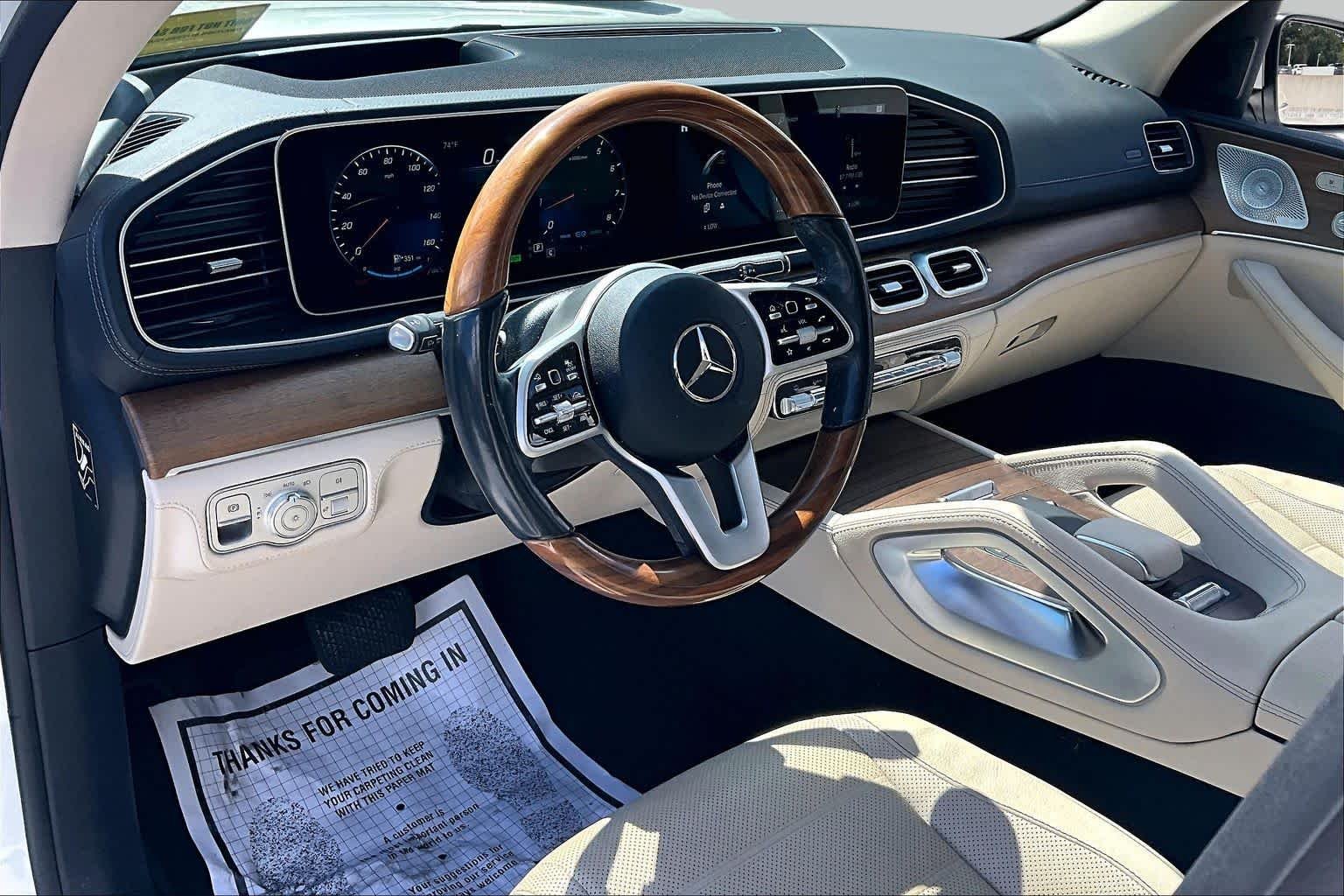 Used 2021 designo Diamond White Bright Mercedes-Benz GLS 450 image 18
