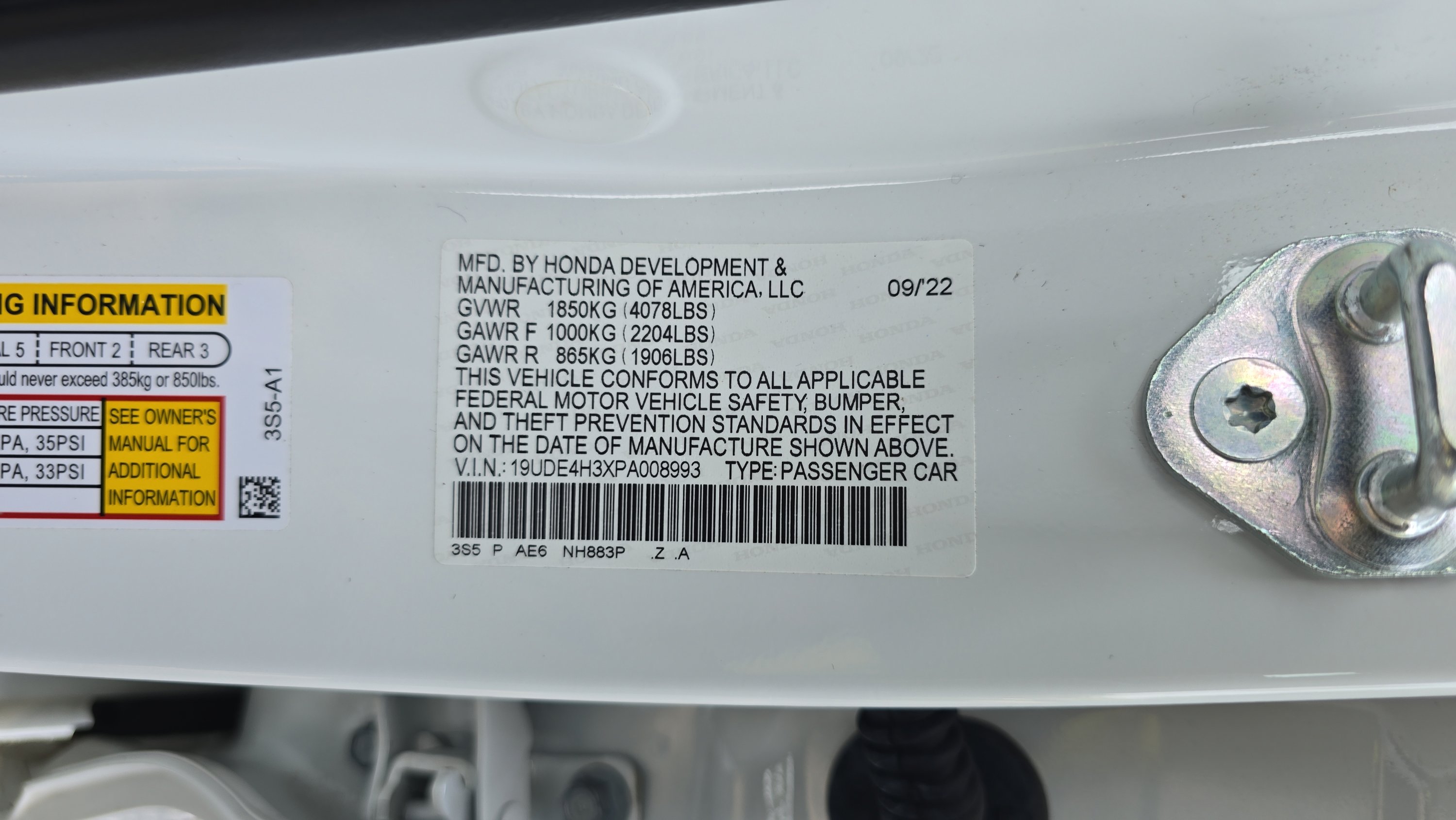 Certified Used 2023 Platinum White Pearl Acura w/A-Spec Package image 58