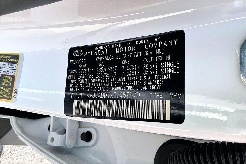 New 2026 Creamy White Pearl Hyundai Blue SE image 15