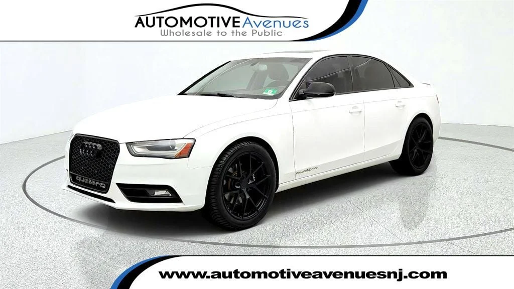 Used 2013 Glacier White Metallic Audi 4dr Sedan Automatic quattro 2.0T Premium Plus w/ MMI Navigation image 1