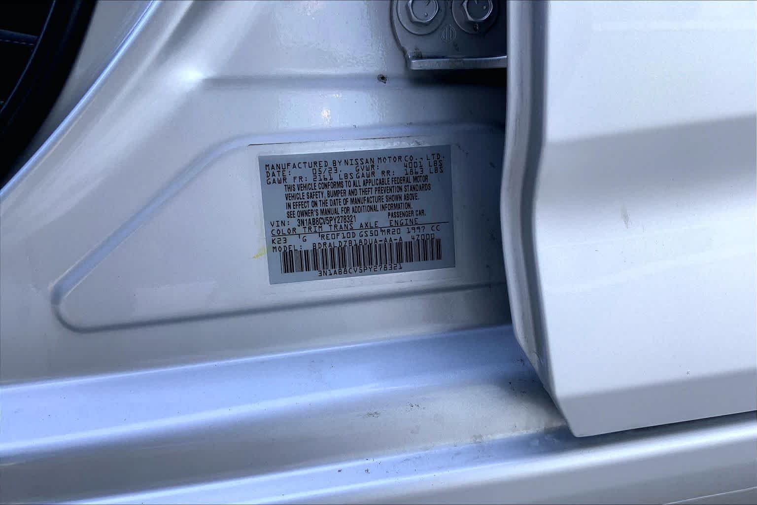 Used 2023 Brilliant Silver Metallic Nissan SV image 34