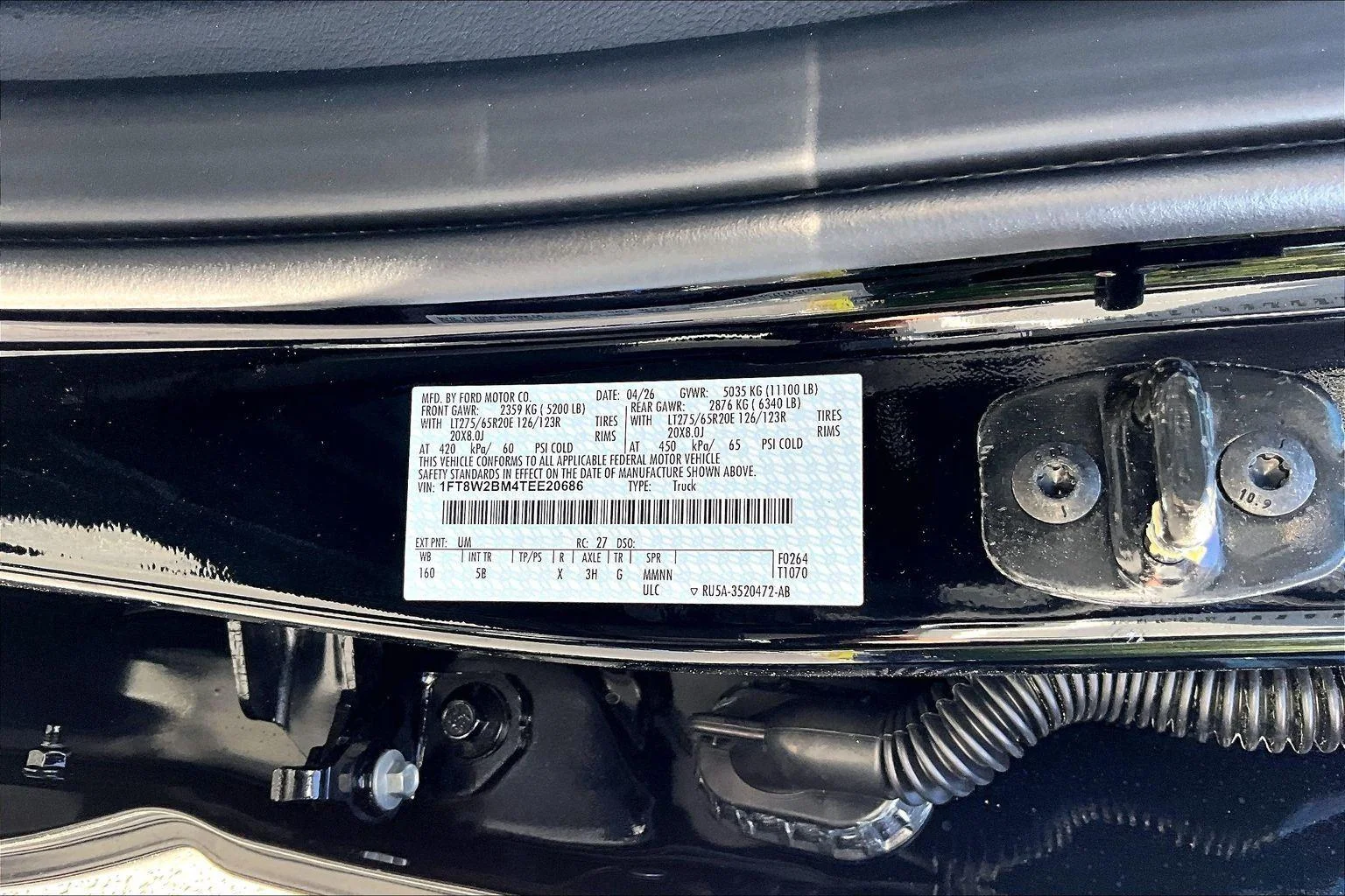 New 2026 Agate Black Metallic Ford F-250® Lariat® image 12