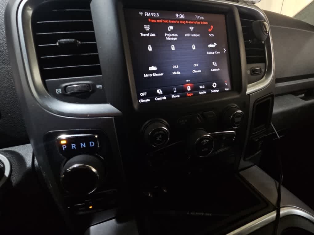 Used 2023 Diamond Black Crystal Pearlcoat Ram SLT image 6