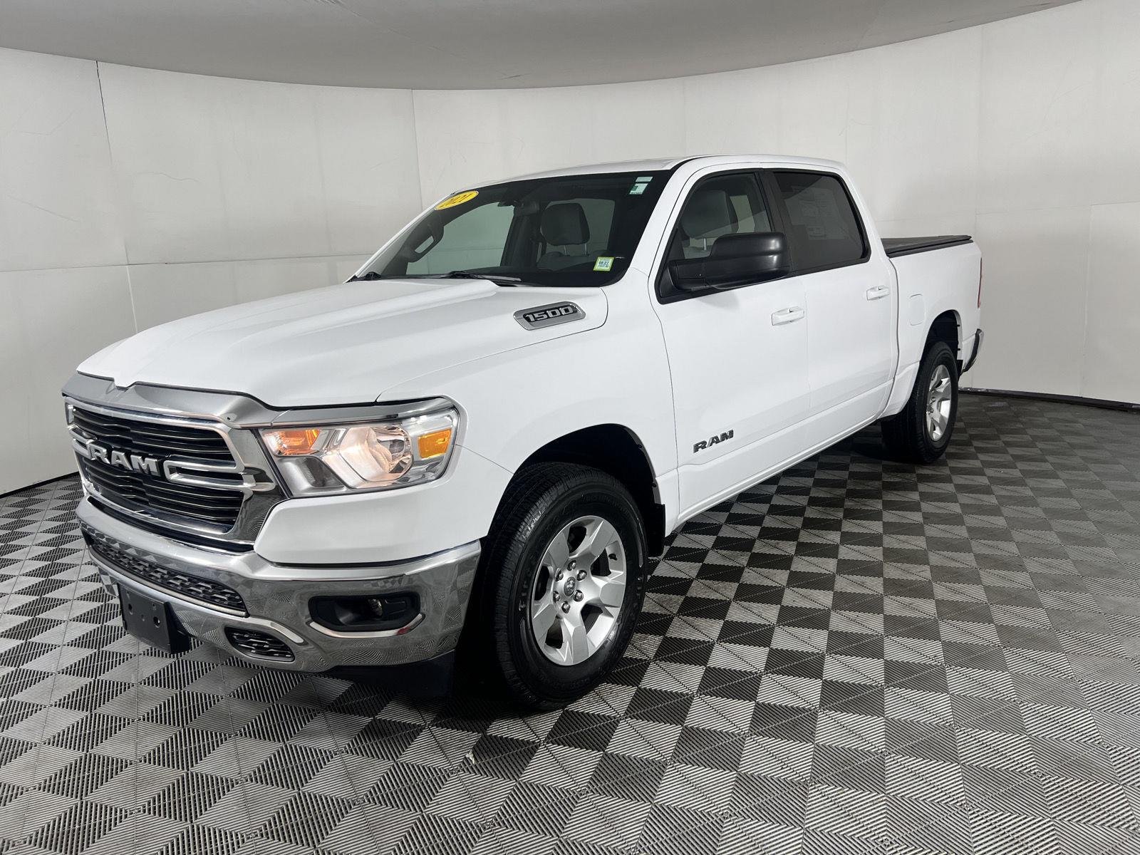 Used 2021 Bright White Clearcoat Ram Big Horn image 34