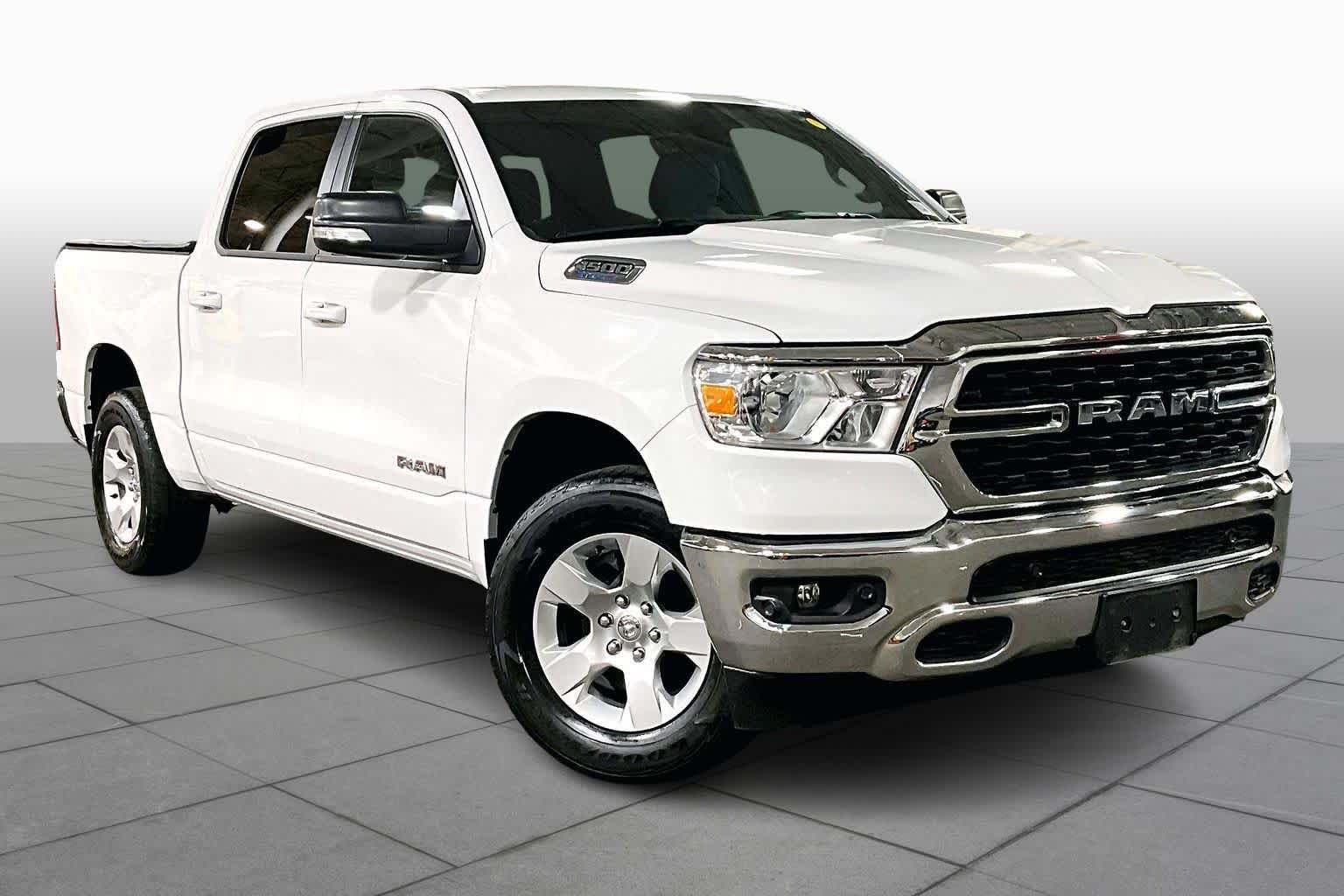 Used 2022 Bright White Clearcoat Ram Big Horn image 4