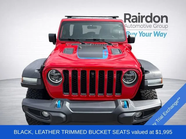 Used 2022 Firecracker Red Clearcoat Jeep Unlimited Rubicon 4xe image 2